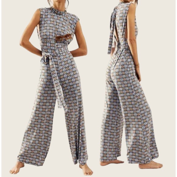 Free People Pants - NWT | Free People | Vibe Check Jumpsuit 🌼 | Size Large